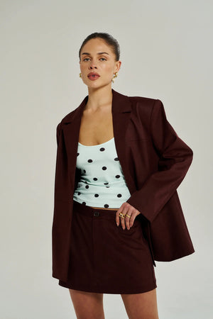 Summi Summi Vegan Suede Jacket | Syrah