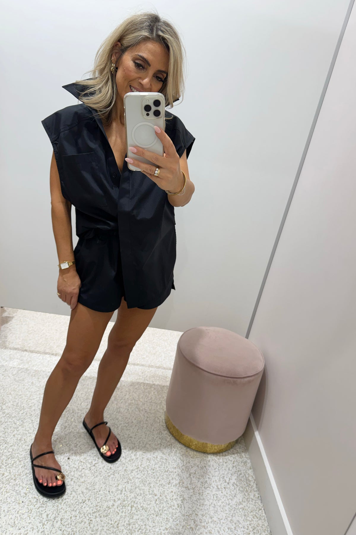 C&M Camilla & Marc Milo Sleeveless Shirt | Black