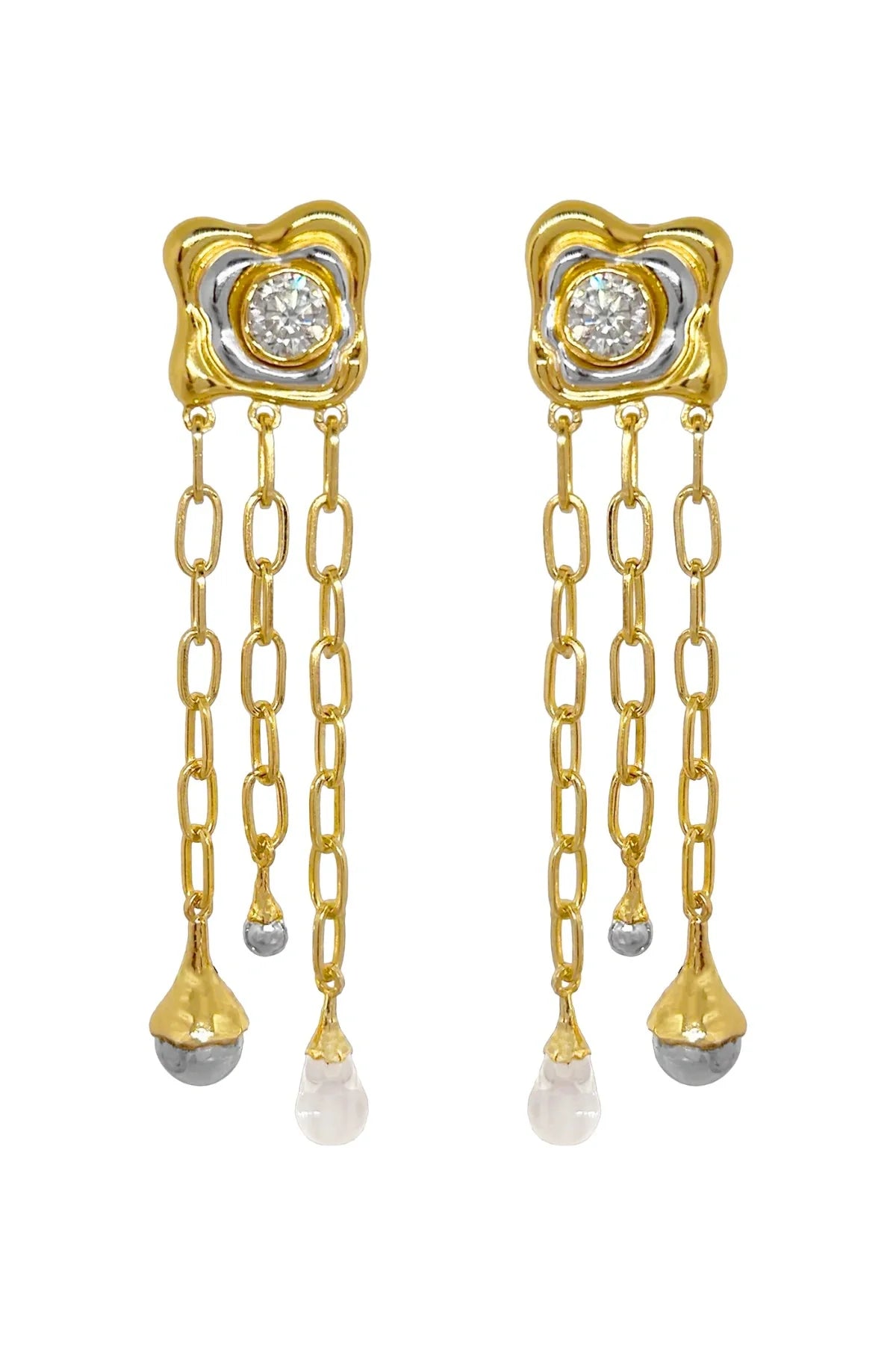 Mountain & Moon Rochelle Earrings | Mixed Metal