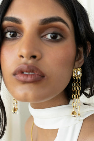 Mountain & Moon Rochelle Earrings | Mixed Metal