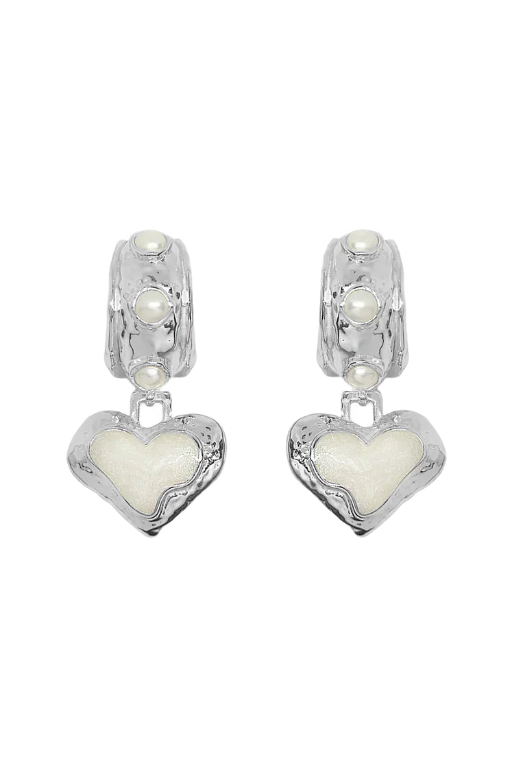 Mountain & Moon Elena Earrings | Silver