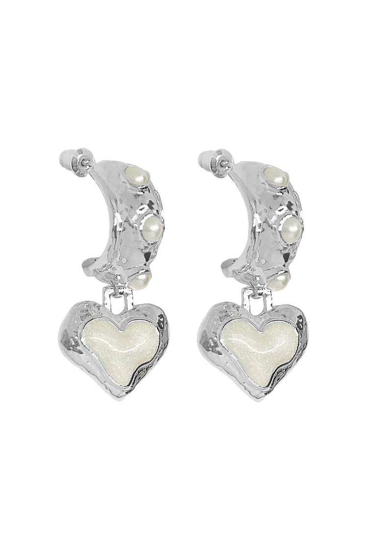 Mountain & Moon Elena Earrings | Silver