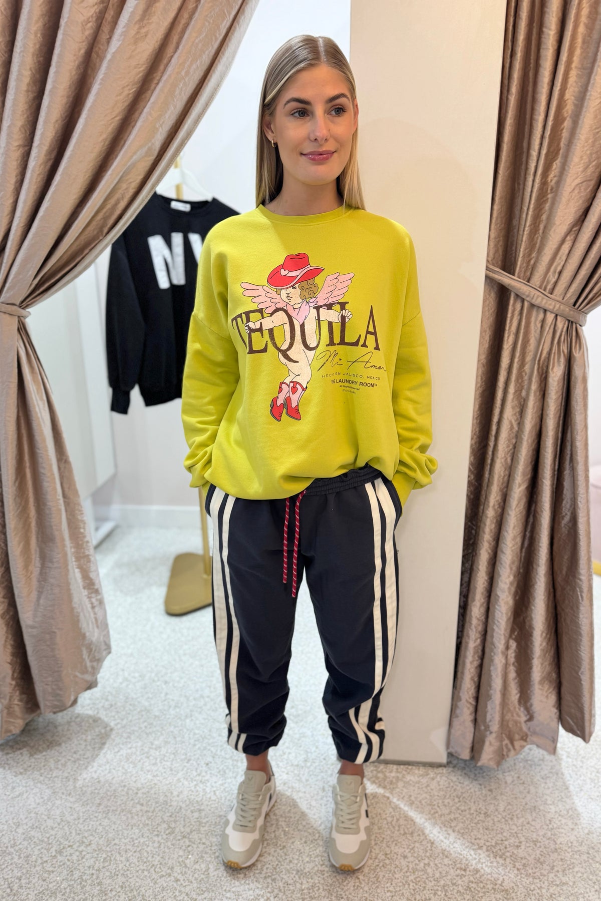 The Laundry Room Tequila Mi Amor Jumper | Vinatge Neon Yellow