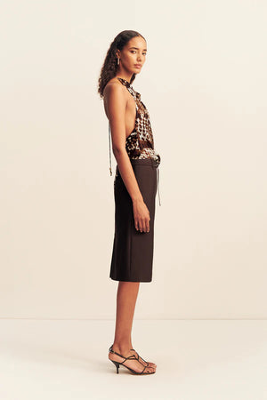 Shona Joy Otis Midi Skirt | Ristretto
