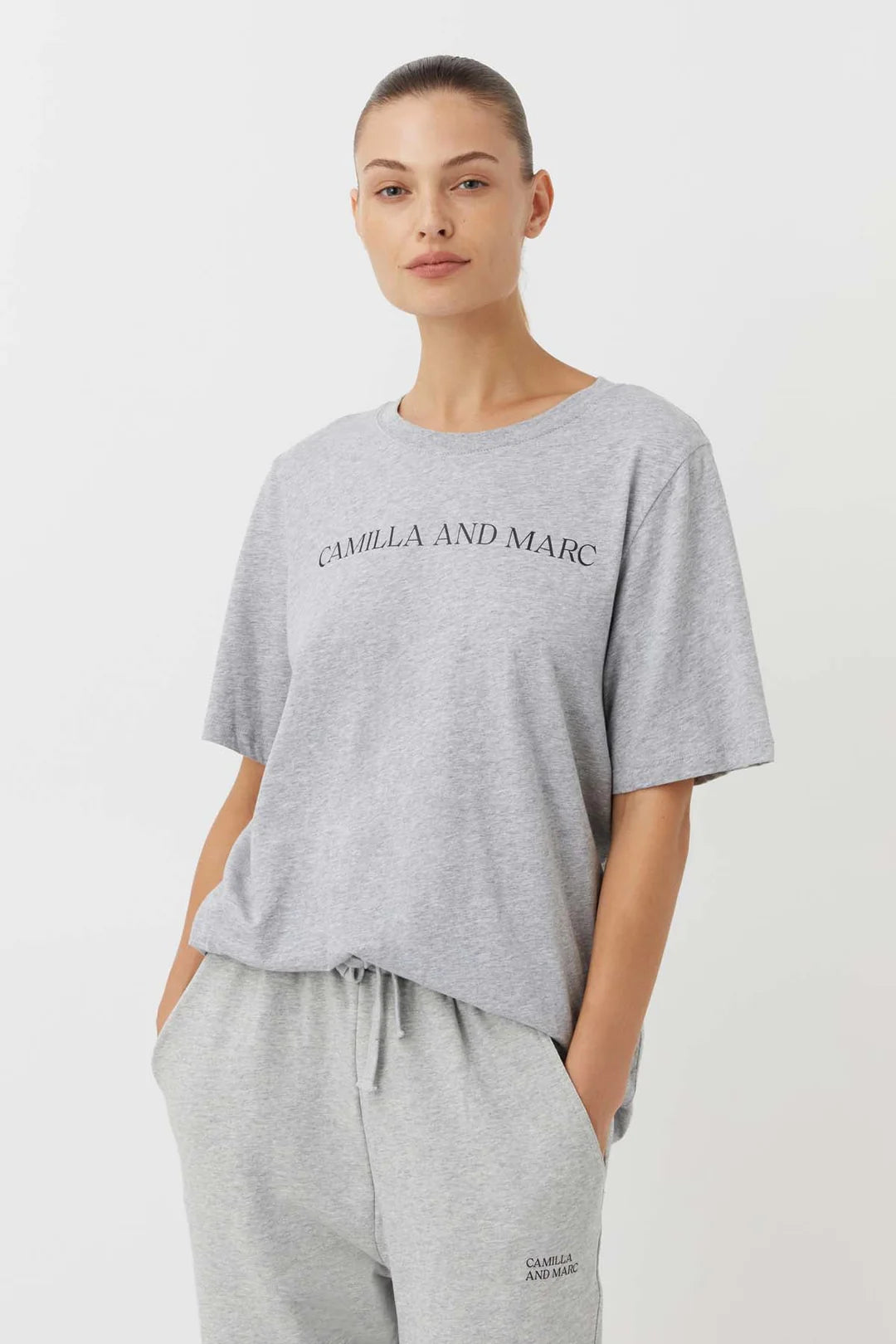 C&M Camilla & Marc Asher Tee |  Grey Marle / Black