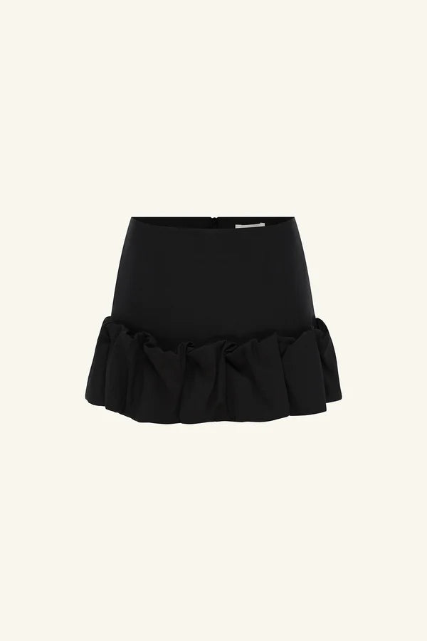 Shona Joy Otis Bubble Hem Mini Skirt | Black