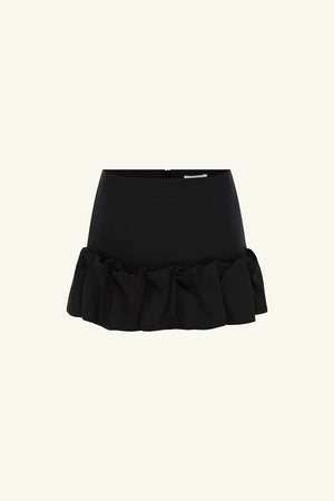 Shona Joy Otis Bubble Hem Mini Skirt | Black