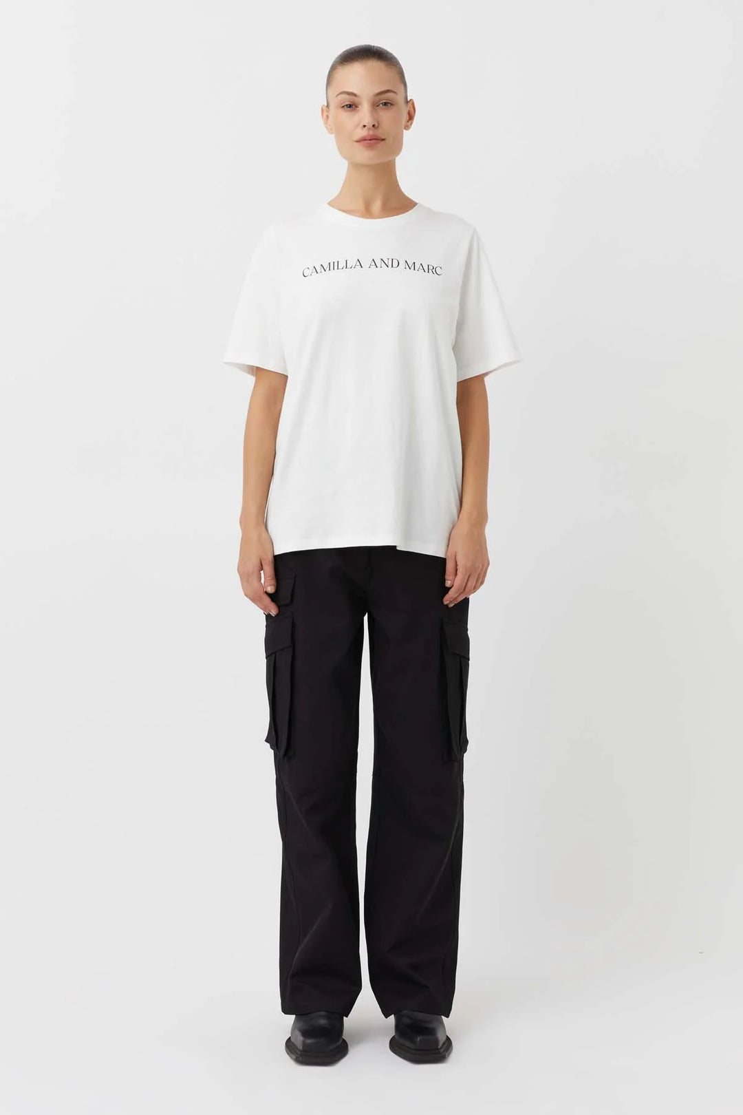 C&M Camilla & Marc Asher Tee |  White / Black