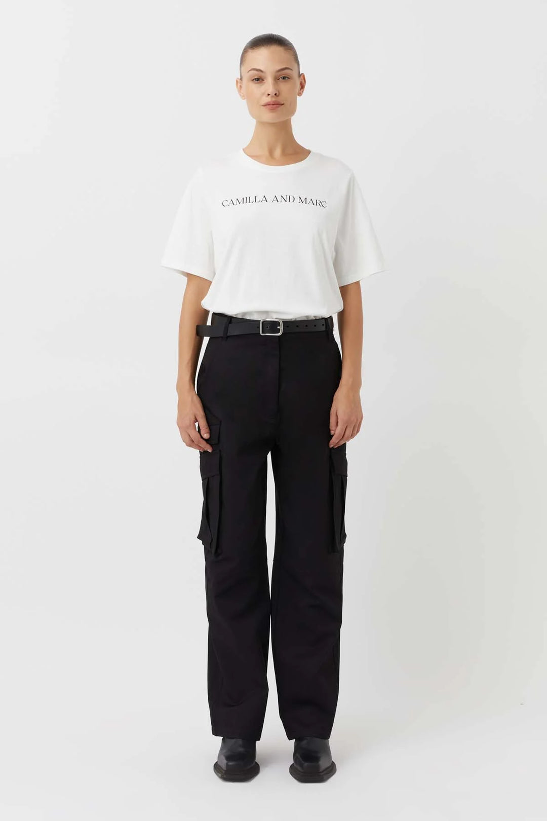 C&M Camilla & Marc Asher Tee |  White / Black