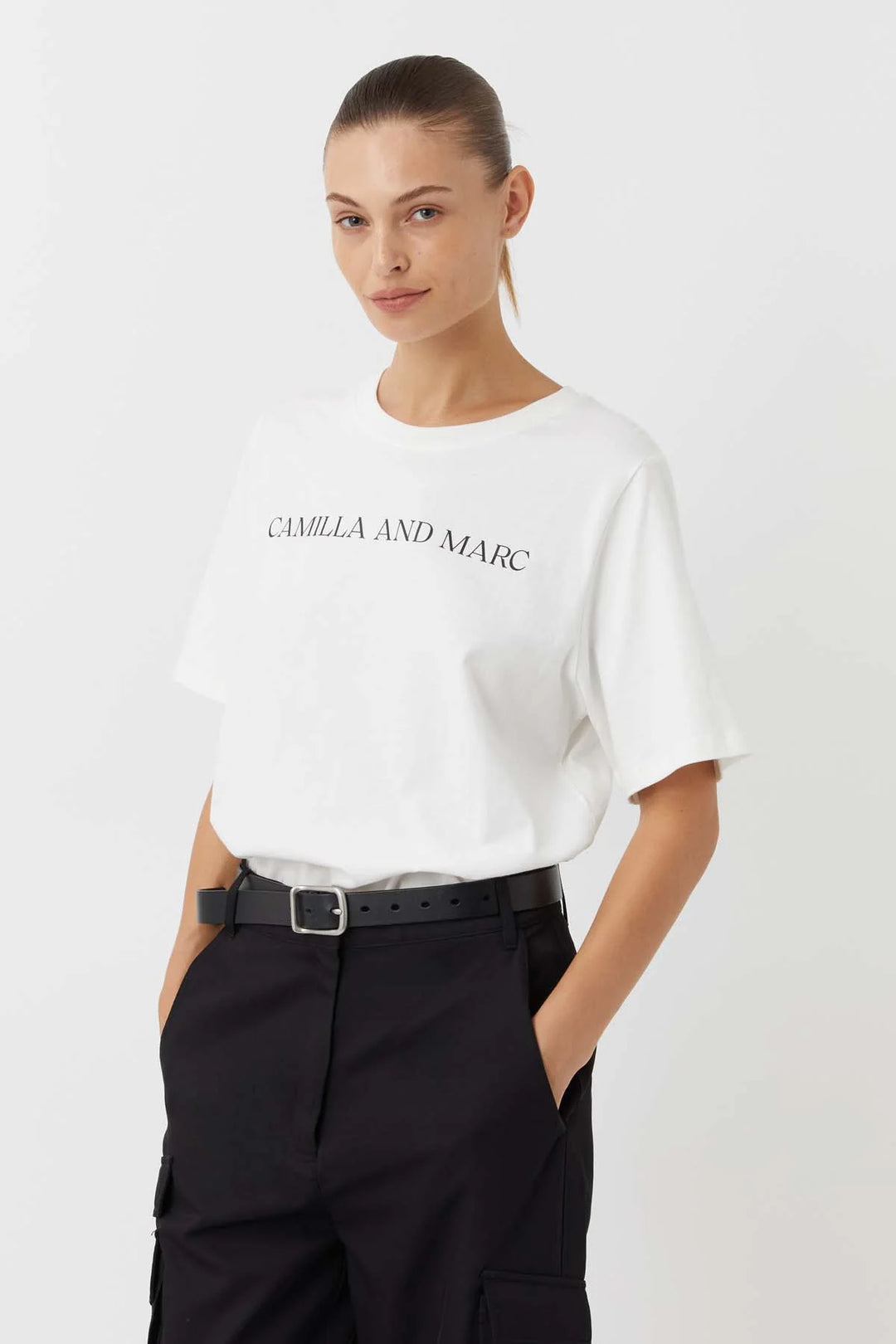 C&M Camilla & Marc Asher Tee |  White / Black