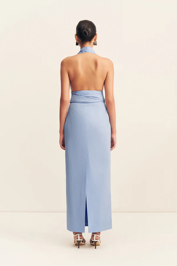 Shona Joy Campbell Halter Plunged Maxi Dress | Azurine