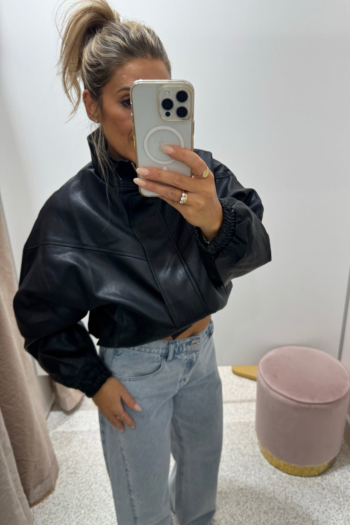 Chosen By Fifi & Annie The Annalise Faux Leather Jacket | Black || BEST SELLER RESTOCKED