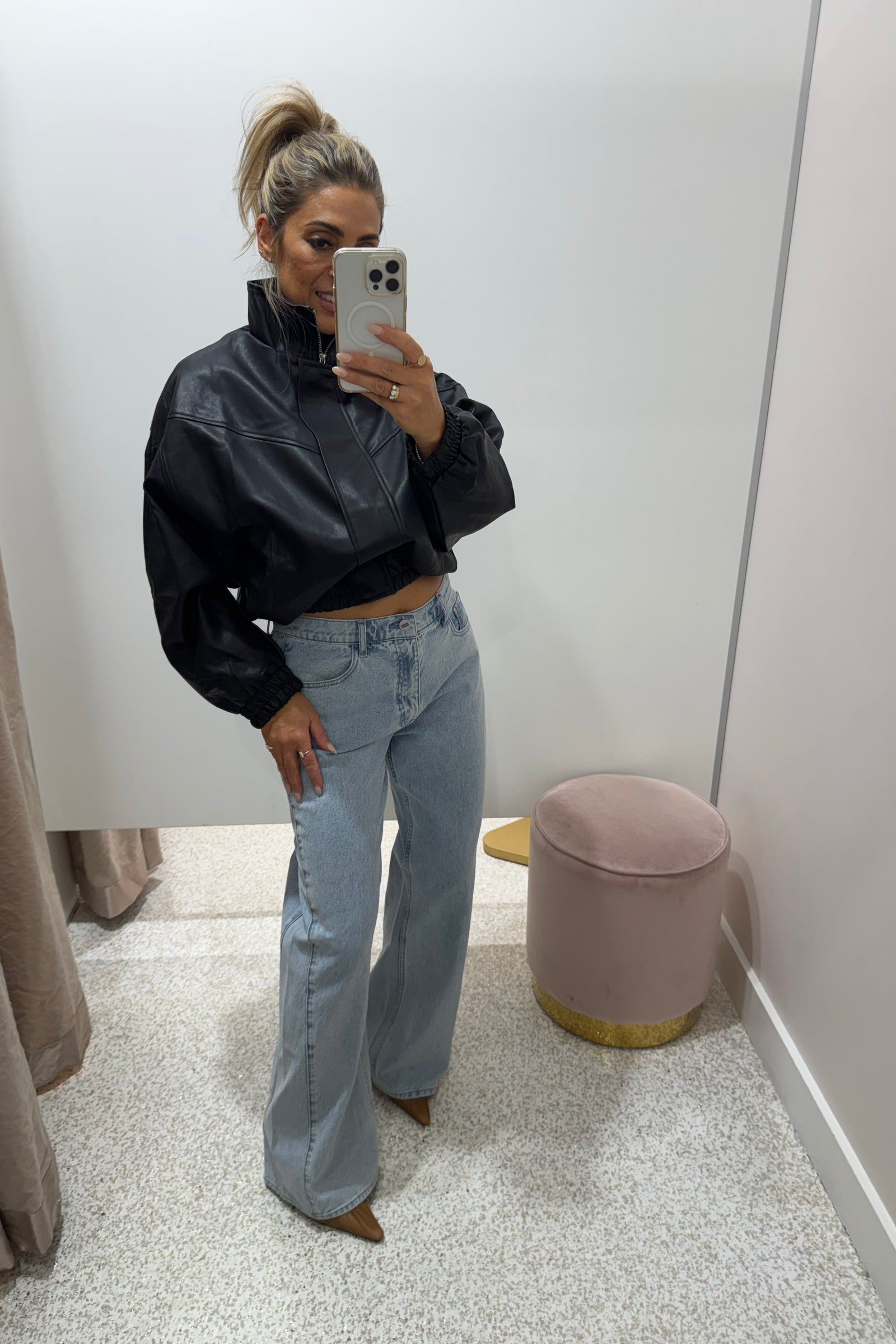 Chosen By Fifi & Annie The Annalise Faux Leather Jacket | Black || BEST SELLER RESTOCKED PRE_ORDER ETA 8/05/2026