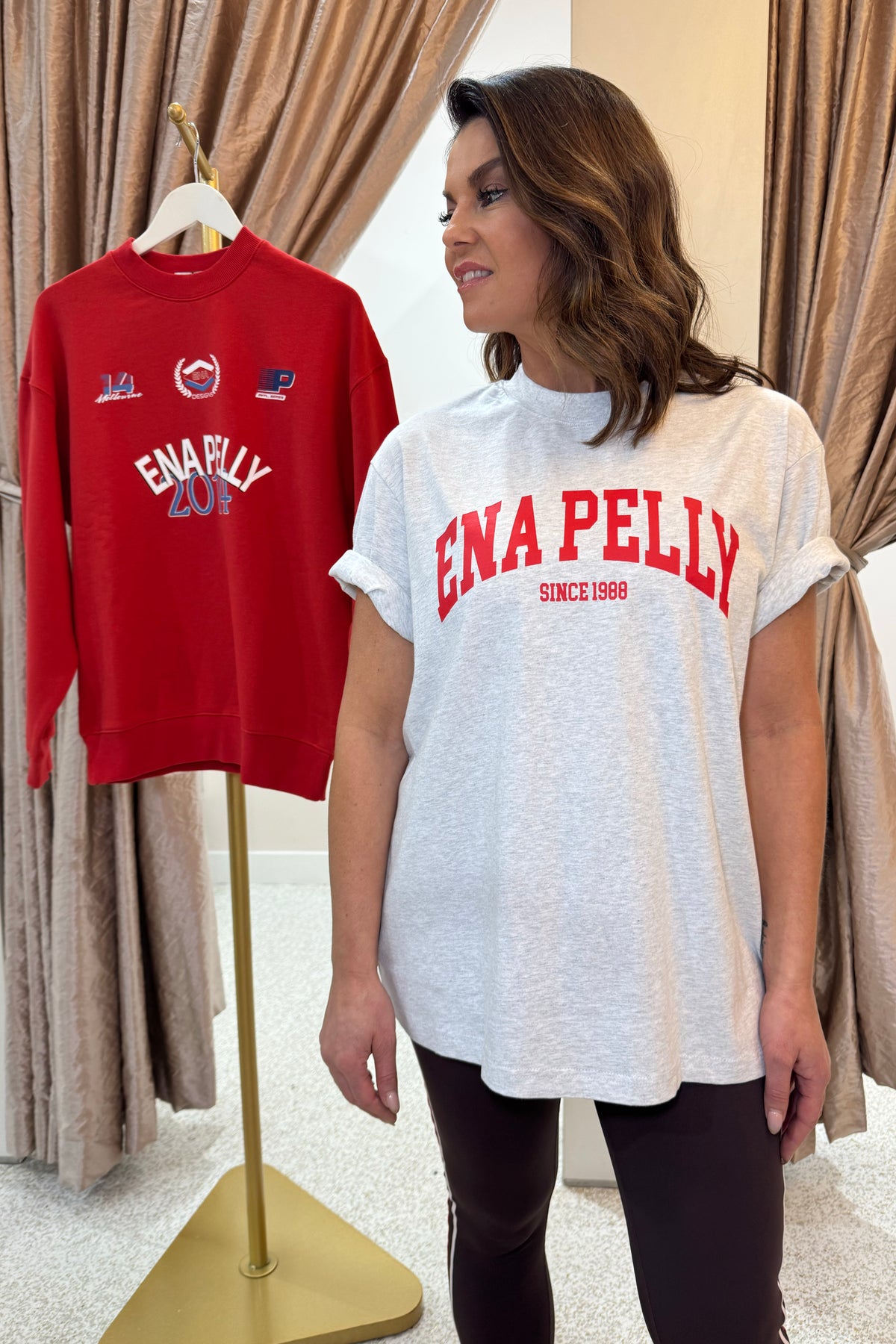 Ena Pelly Sophia Relaxed Tee | White Marle