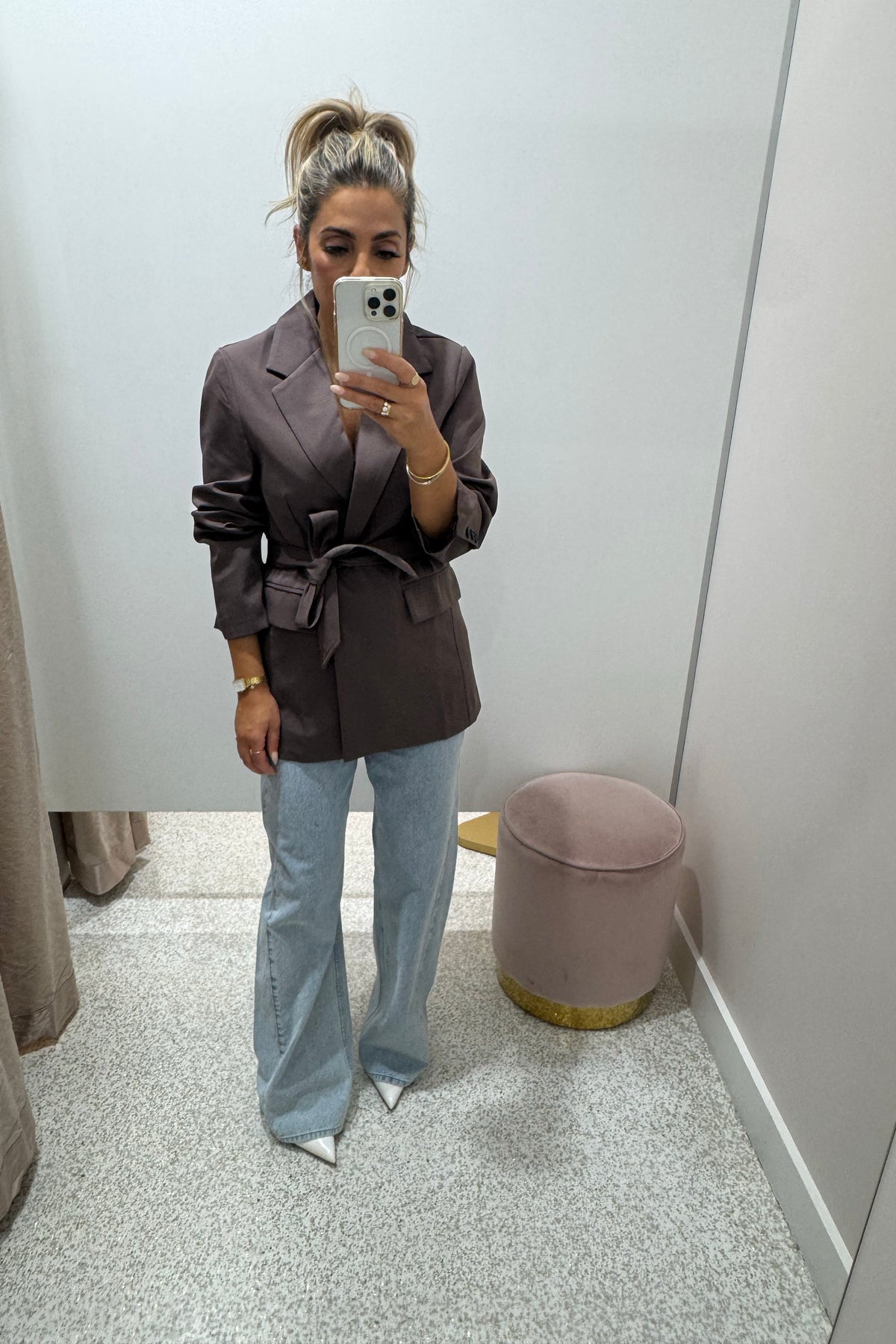 Chosen By Fifi & Annie The Belted Blazer | Greige || BEST SELLER RESTOCKED