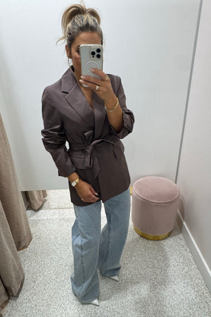 Chosen By Fifi & Annie The Belted Blazer | Greige || BEST SELLER RESTOCKED