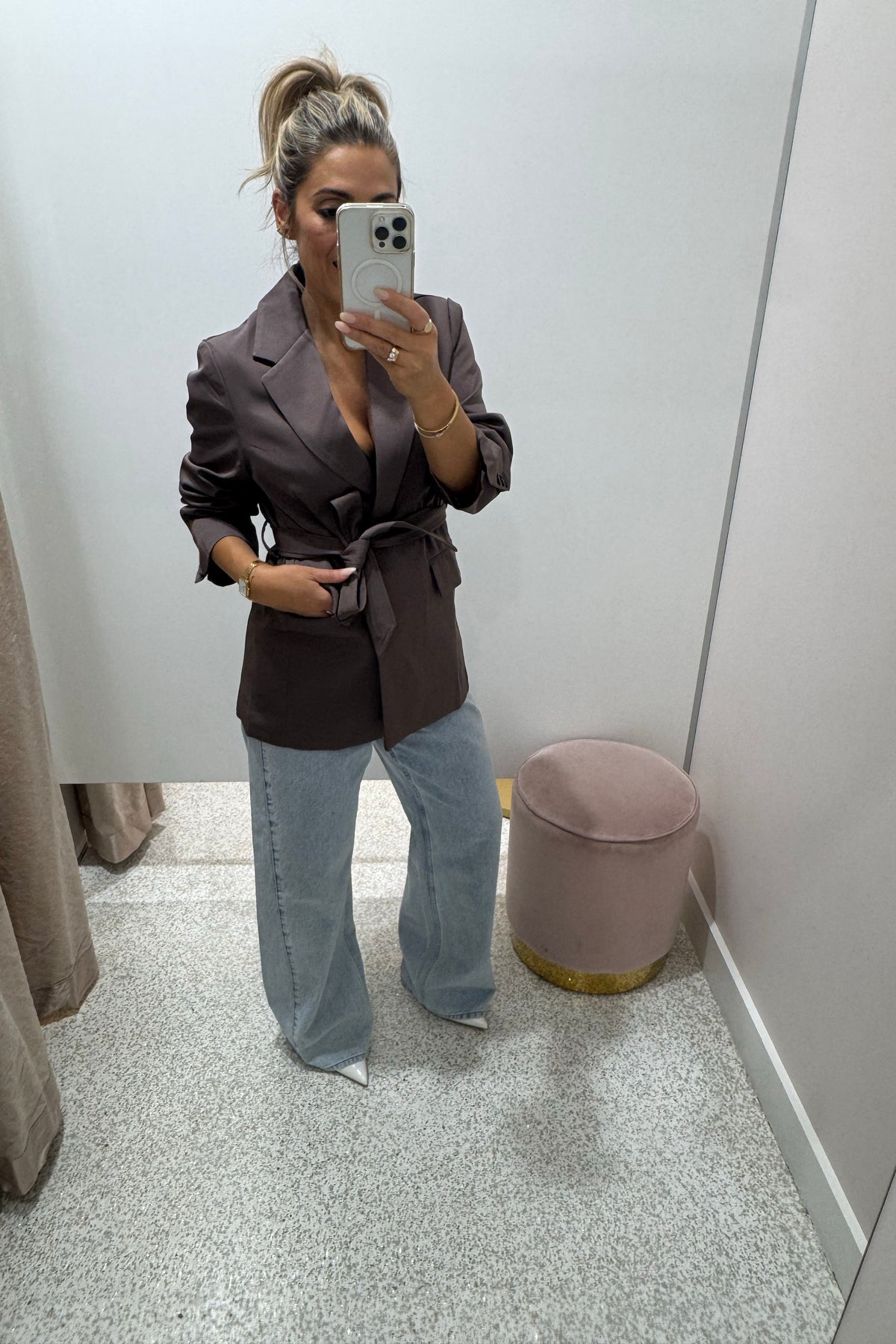 Chosen By Fifi & Annie The Belted Blazer | Greige || BEST SELLER RESTOCKED