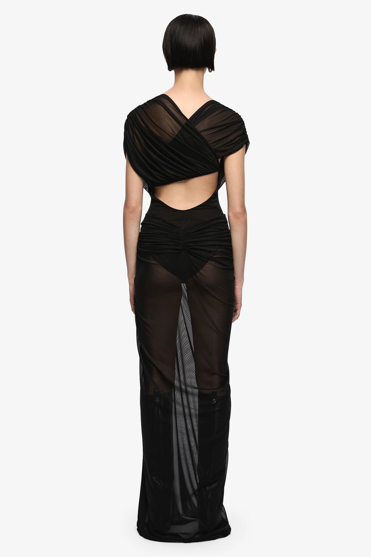 Bec + Bridge Leia Drape Maxi Dress |  Black