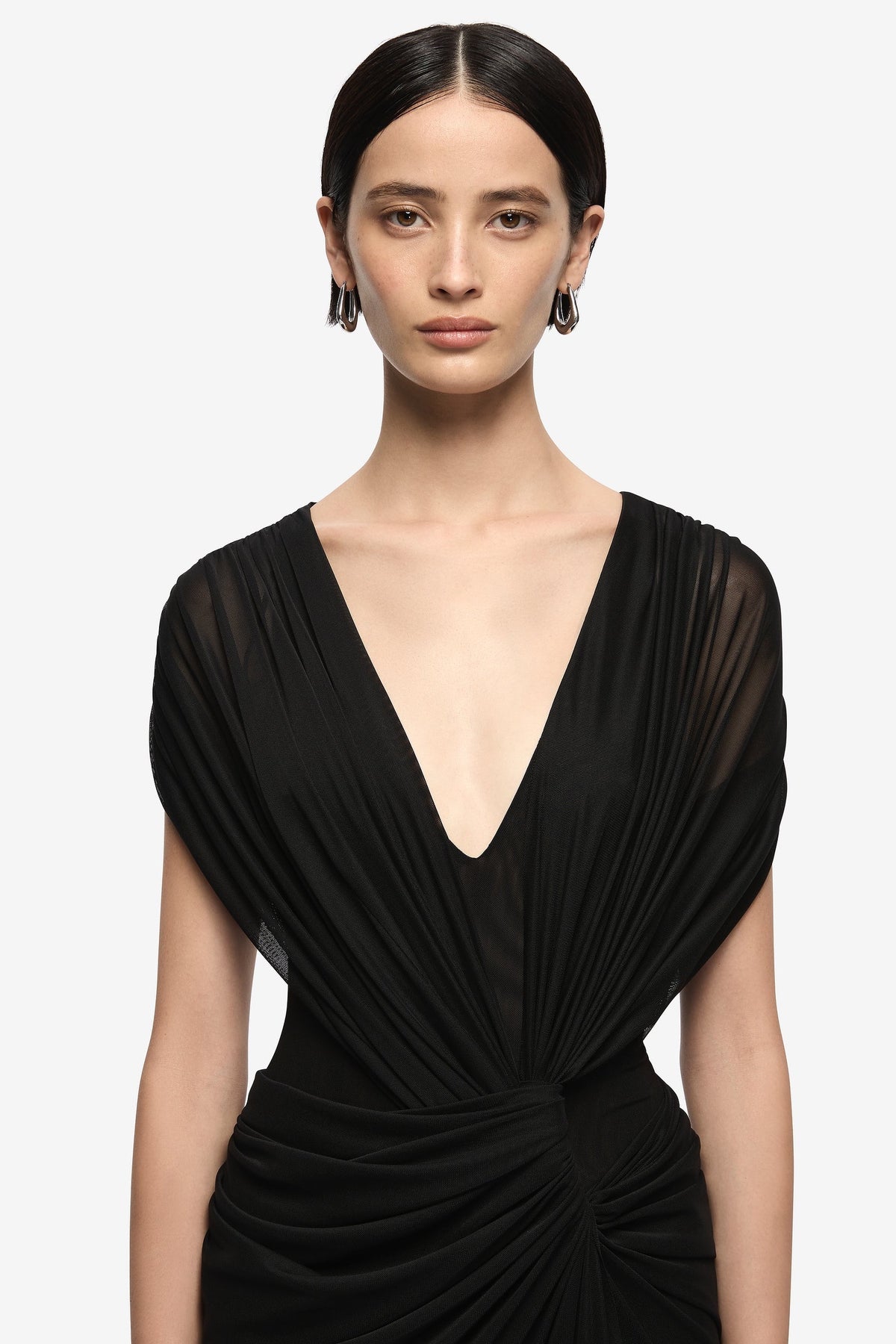 Bec + Bridge Leia Drape Maxi Dress |  Black