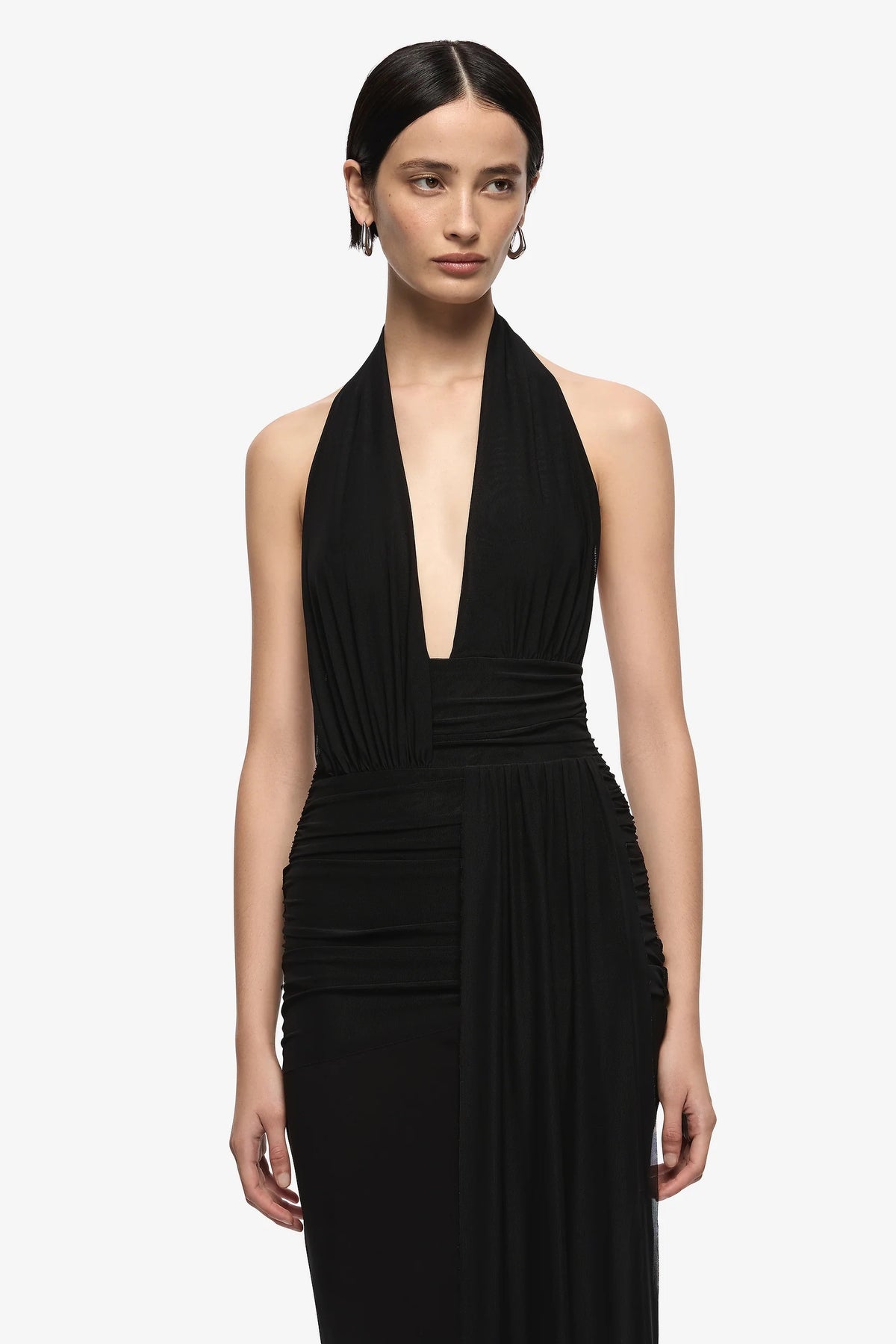 Bec + Bridge Cassis Drape Maxi Dress | Black