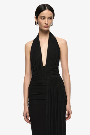 Bec + Bridge Cassis Drape Maxi Dress | Black