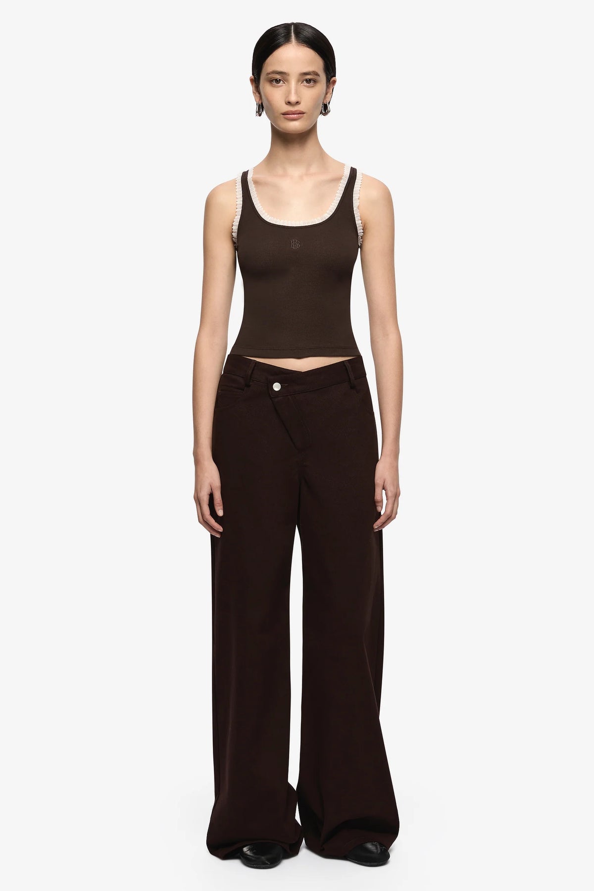 Bec + Bridge Moneta Tank | Dark Chocolate