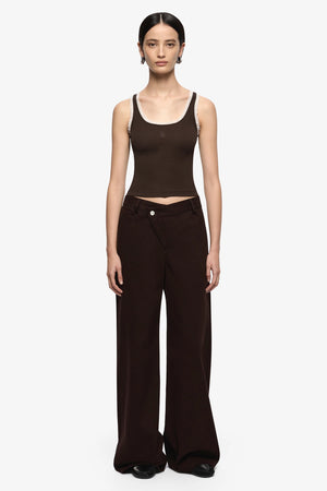 Bec + Bridge Moneta Tank | Dark Chocolate