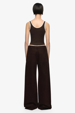 Bec + Bridge Moneta Tank | Dark Chocolate