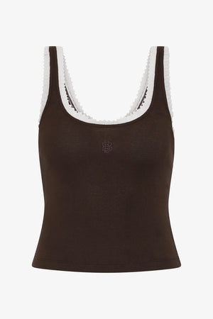 Bec + Bridge Moneta Tank | Dark Chocolate