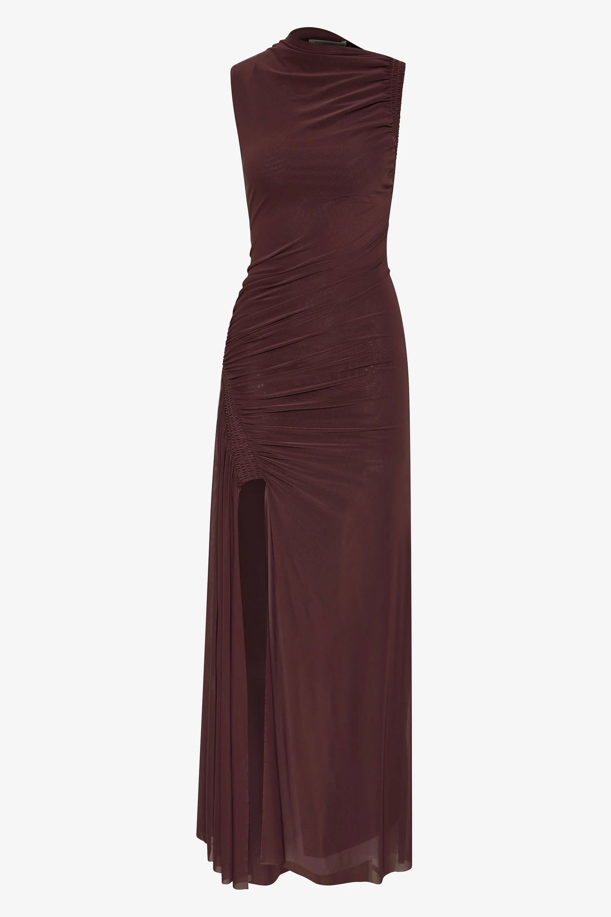 Bec + Bridge Marabou Maxi Dress | Aubergine