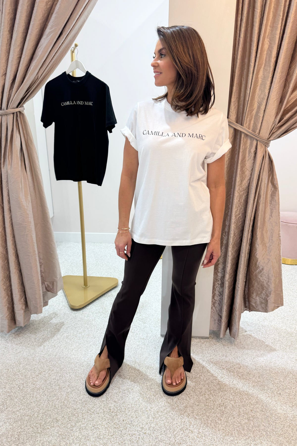 C&M Camilla & Marc Asher Tee |  White / Black