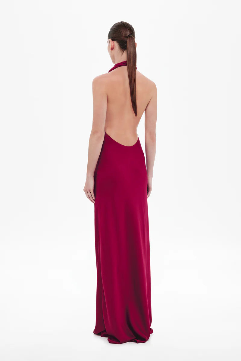 Misha The Donna Satin Dress | Jester Red