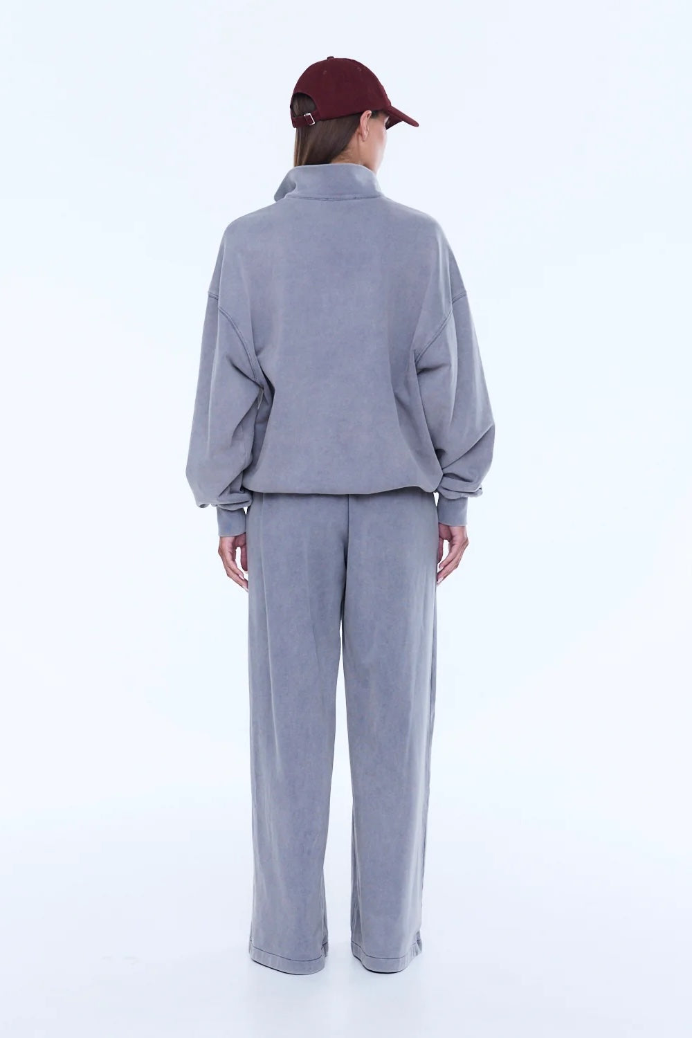 Ena Pelly Iva Jersey Polo | Dove Grey