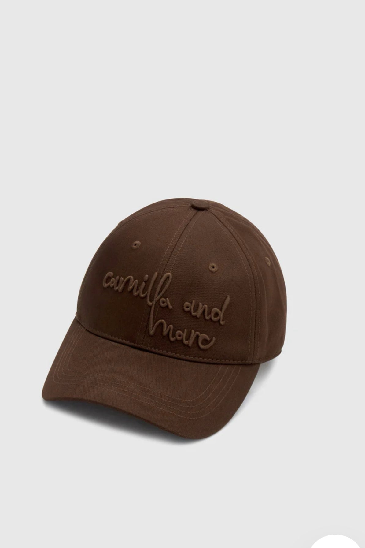 C&M Camilla & Marc Maren Embroidered Logo Cap | Chocolate