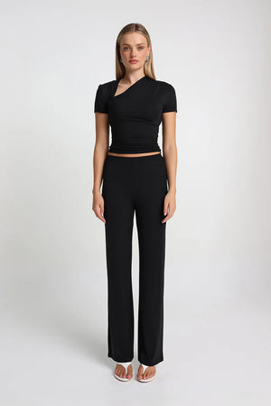 Madison The Label Juno Top | Black  || PRE-ORDER ETA 6/06/2026