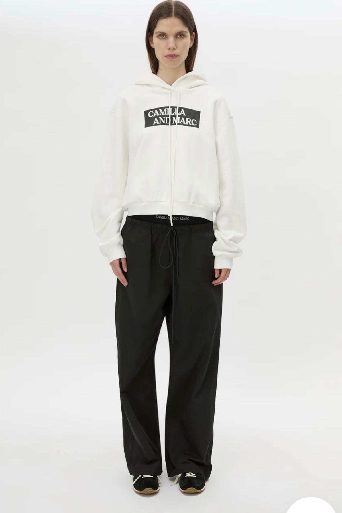 C&M Camilla & Marc Carmont Graphic Hoodie | Soft White