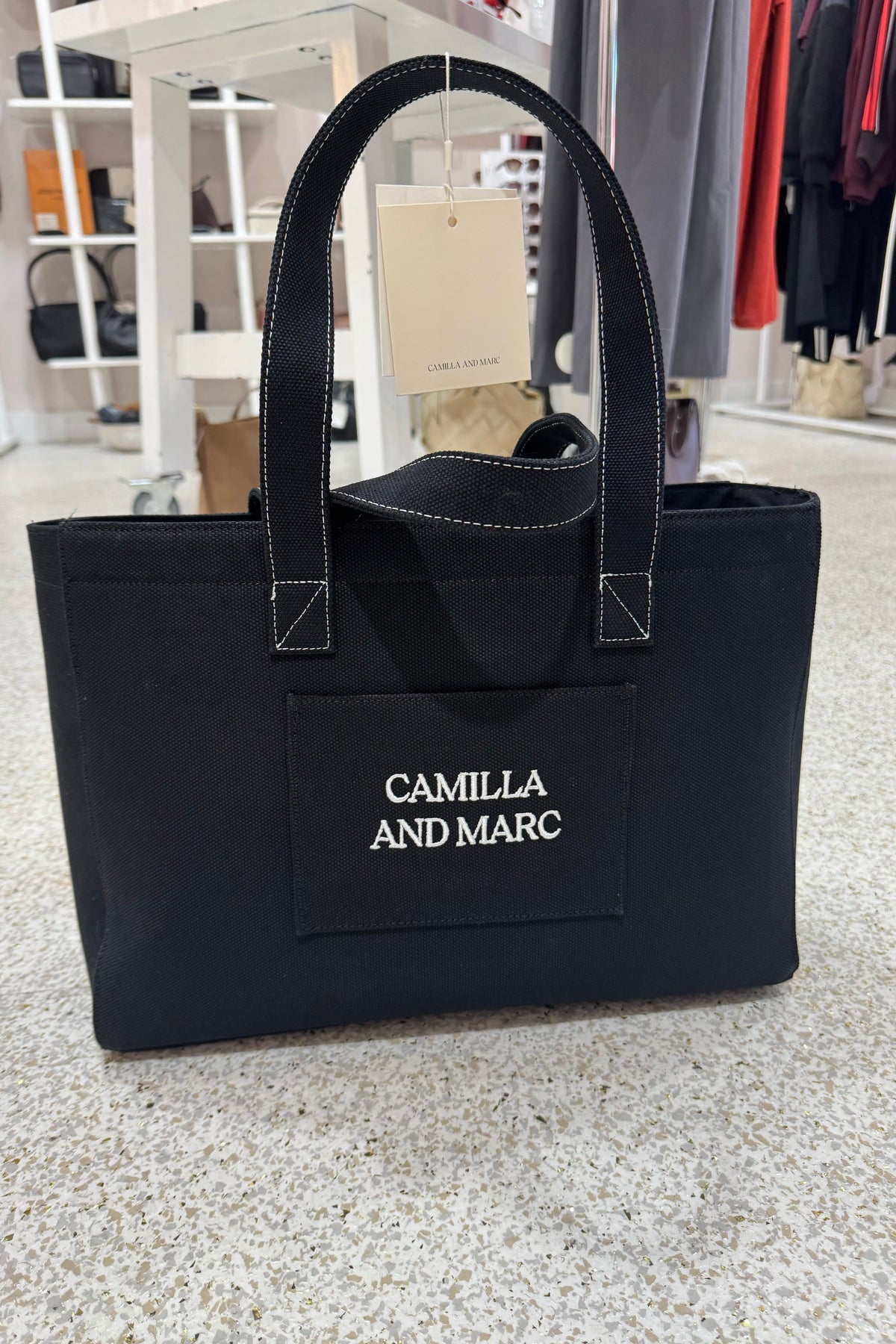 C&M Camilla & Marc Charlotte Shopping Tote | Black/White