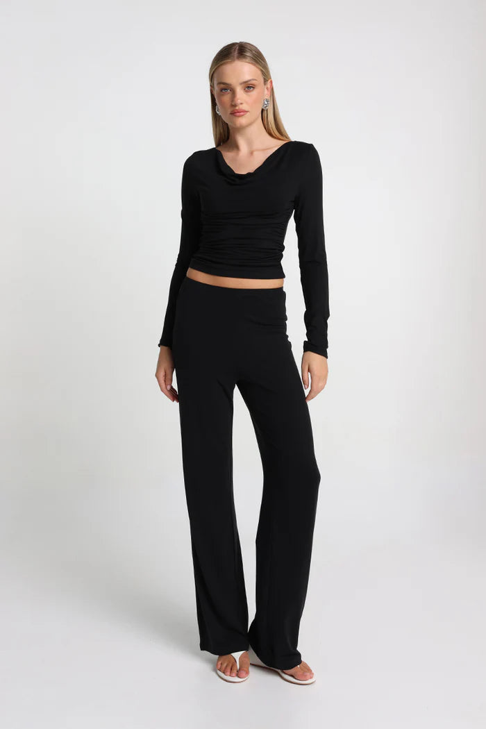 Madison The Label Opal Top | Black  || PRE-ORDER ETA 6/06/2026