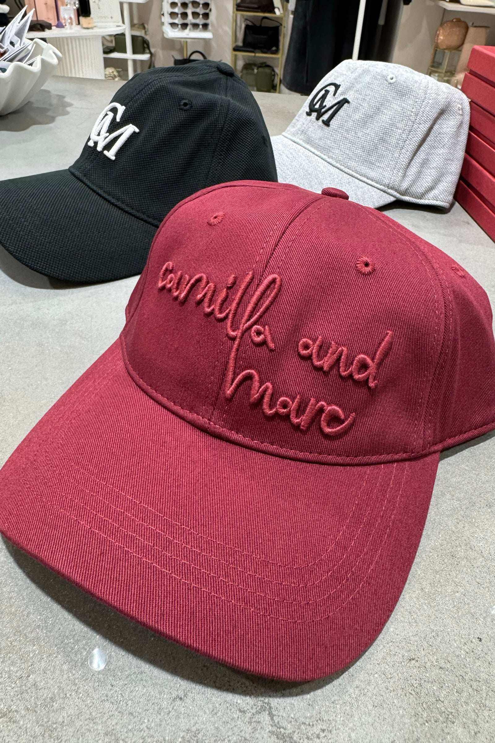 C&M Camilla & Marc Maren Embroidered Logo Cap | Burgandy