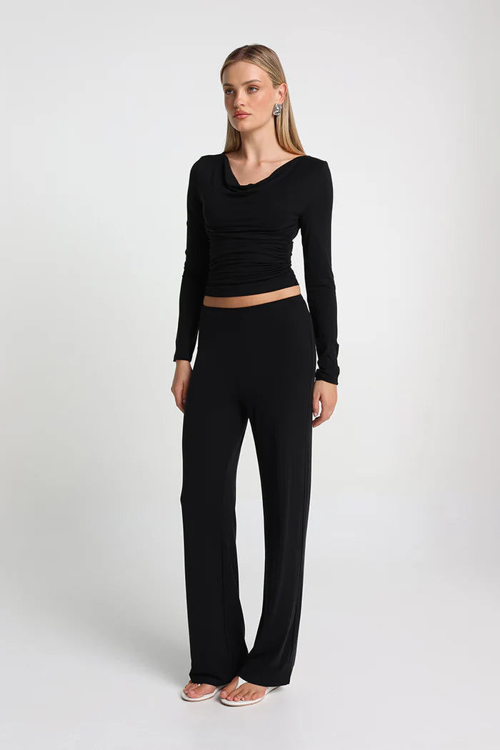 Madison The Label Opal Top | Black  || PRE-ORDER ETA 6/06/2026