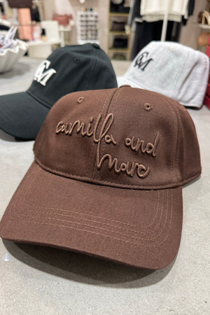 C&M Camilla & Marc Maren Embroidered Logo Cap | Chocolate