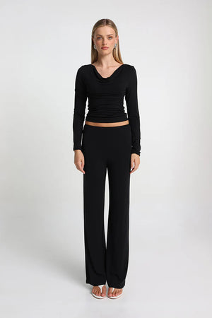 Madison The Label Opal Top | Black  || PRE-ORDER ETA 6/06/2026