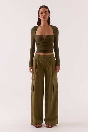 Sovere Studio Lola Top | Khaki