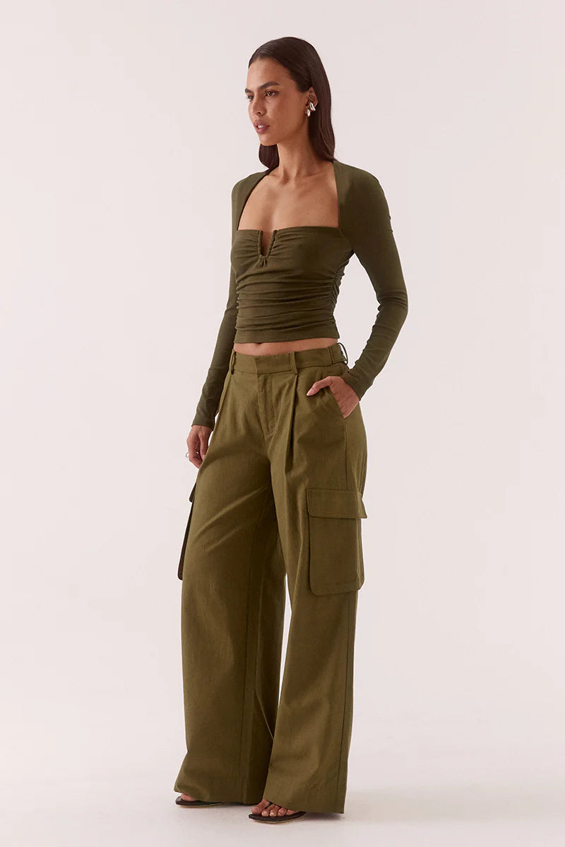Sovere Studio Lola Top | Khaki