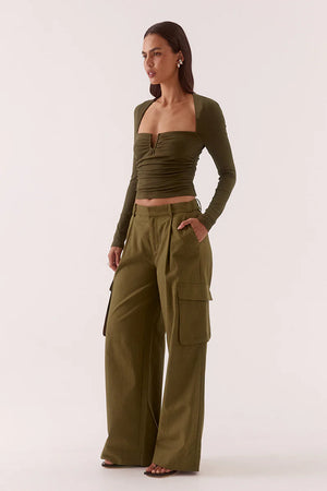 Sovere Studio Lola Top | Khaki