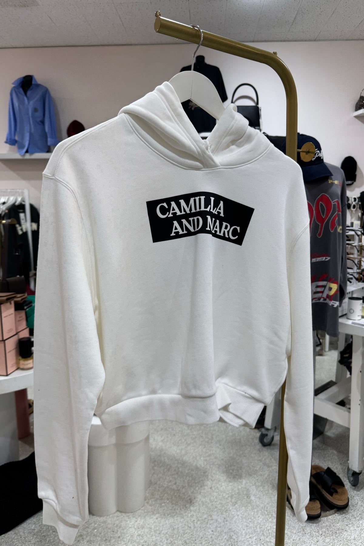 C&M Camilla & Marc Carmont Graphic Hoodie | Soft White