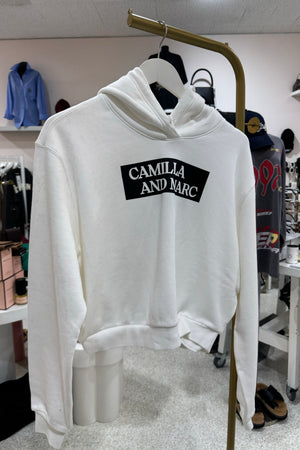 C&M Camilla & Marc Carmont Graphic Hoodie | Soft White