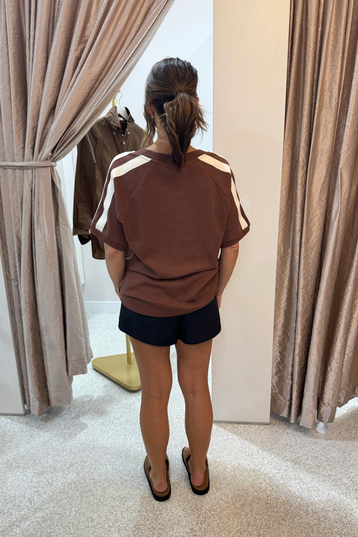 Araminta James Chilli Waffle Tee | Mocha