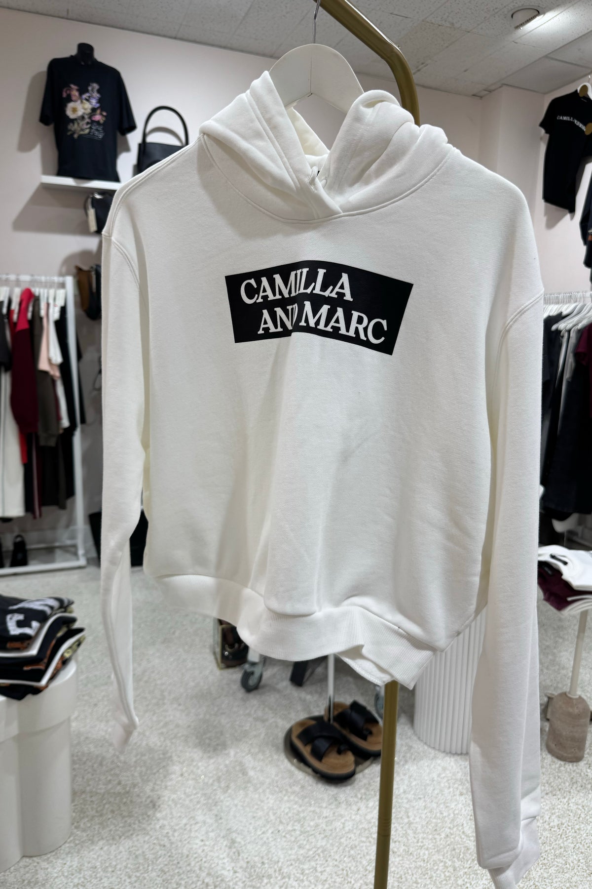 C&M Camilla & Marc Carmont Graphic Hoodie | Soft White