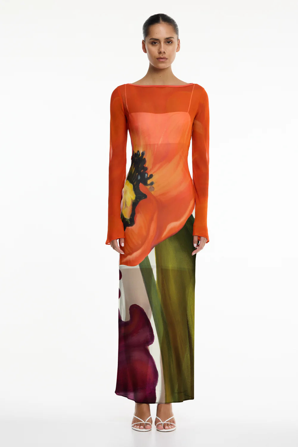 Significant Other August Long Seeve Maxi Dress | Poppy Botanic